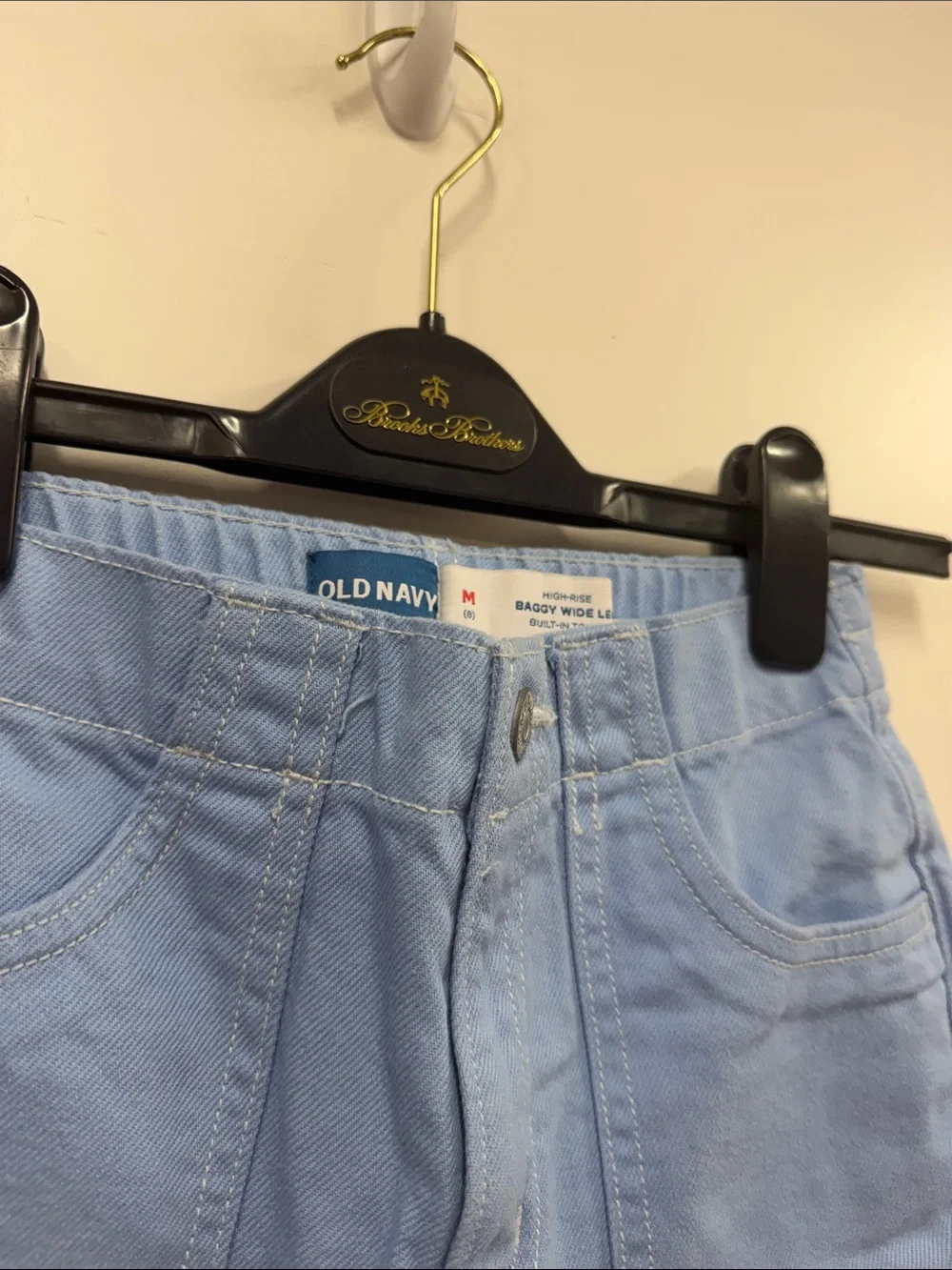 Old Navy Sky Blue Girls' Pull-On Straight Pants